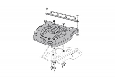 GIVI Monolock Adapter Plate for Alu Racks GPT.00.152.406 SW-Motech