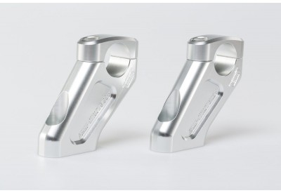 Compatible with 08-17 BMW F800GS 30mm Silver SW-Motech Handlebar Risers 