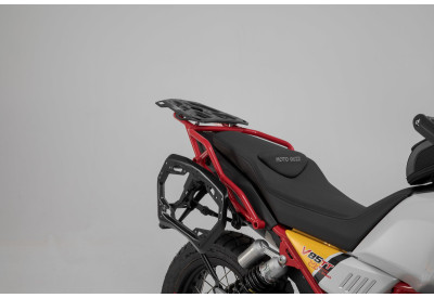 AERO ABS Side Case Set 25-25L Moto-Guzzi V 85 TT-Travel KFT.17.925.60100/B SW-Motech