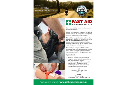 Fast Aid Course at our Lidcombe store presented by Rider Down